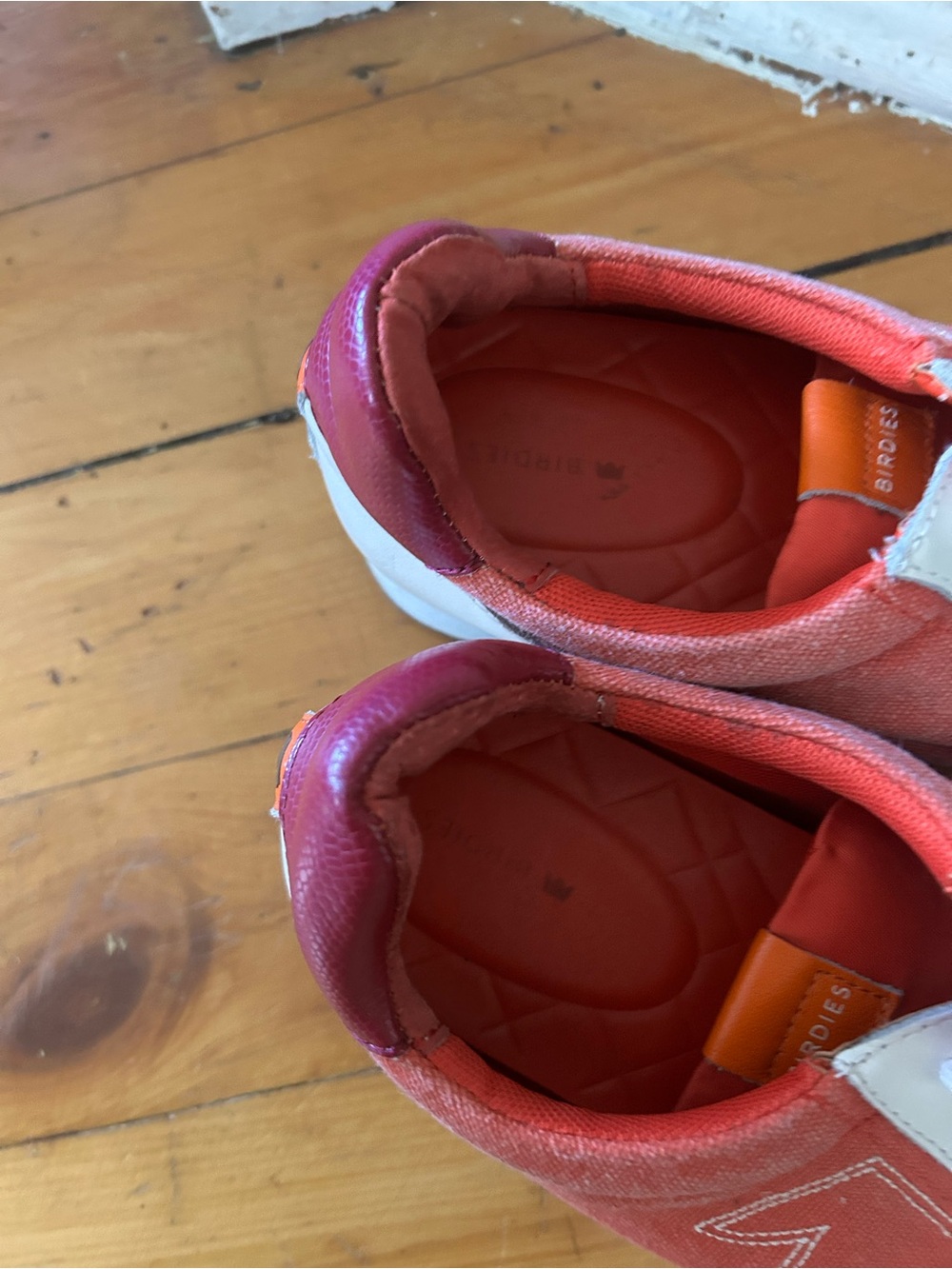 Birdies Roadrunner Women's Sneakers, Orange & Cream Color Size 10 - Picture 3 of 8